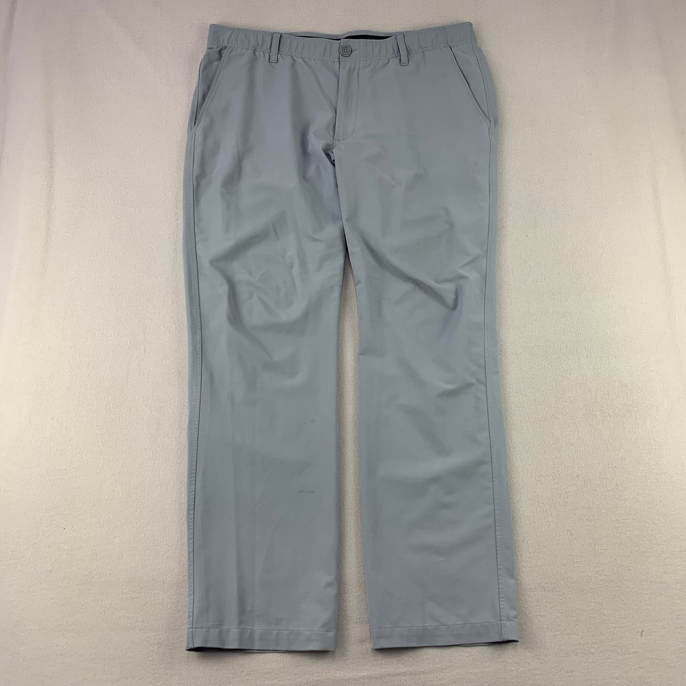 Under Armour Match Play Golf Pants Mens 40/32 Gray Performance-Tech Straight Leg